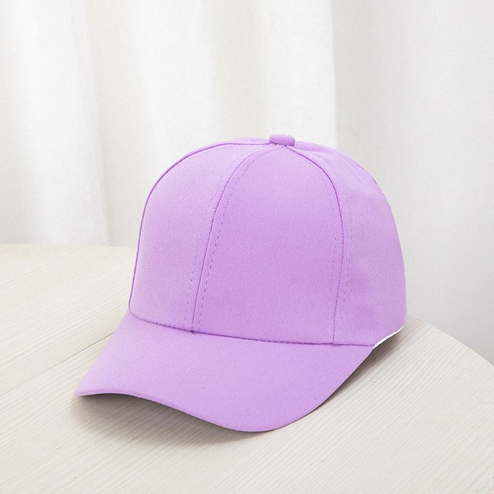 Детская бейсболка для девочек и мальчиков, весенне-летняя детская шляпа от солнца, классические однотонные кепки с козырьком для малышей