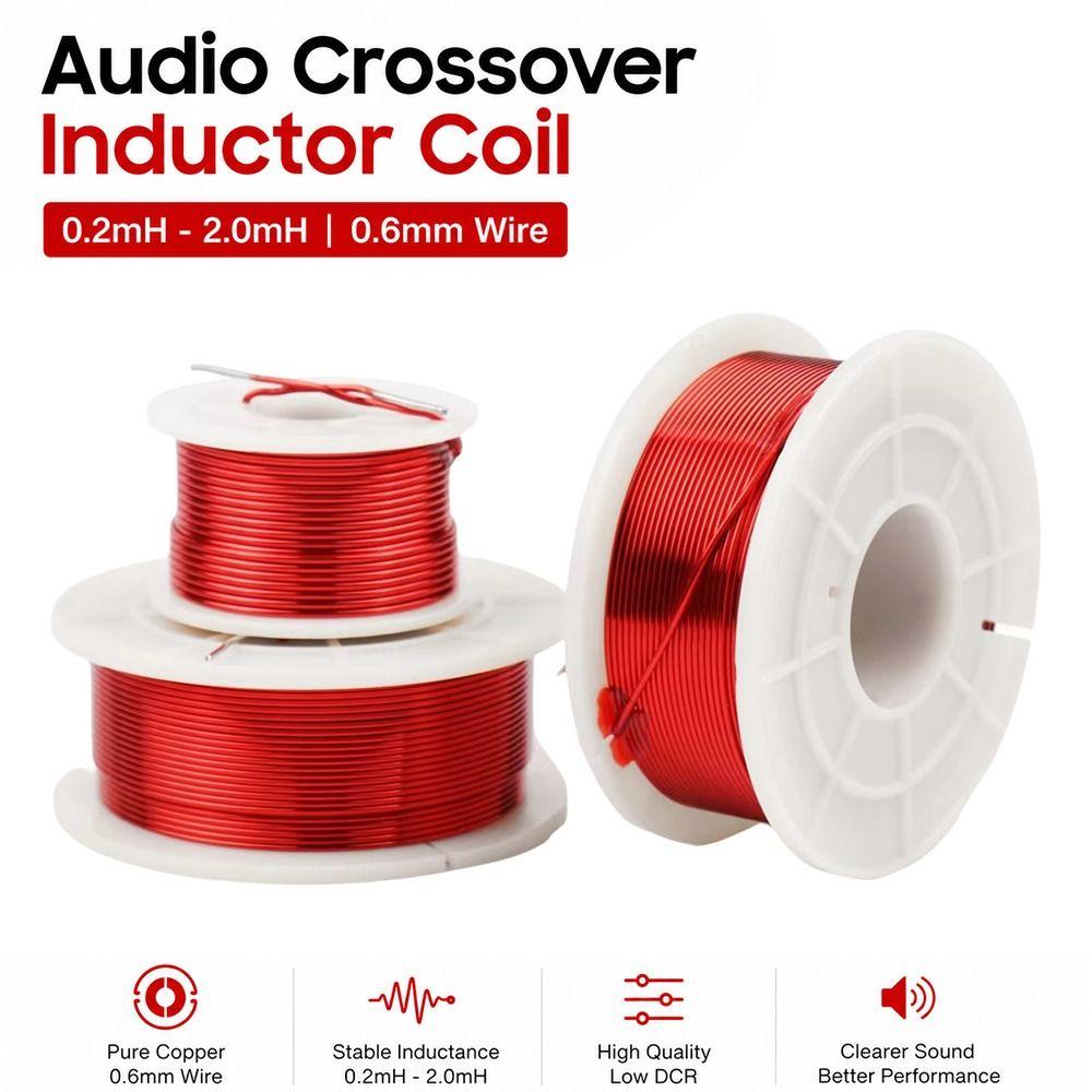 0.2mh-2.0mh Speaker Crossover Inductor Coil 0.6mm Inductor Coil Durable Frequency Coil