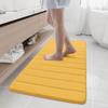 Olanly Soft Memory Foam Bathroom Bath Mat Absorbent Non-Slip Bath Mat Washable Comfortable Bath Mat Easy to Dry For Bathroom Rug