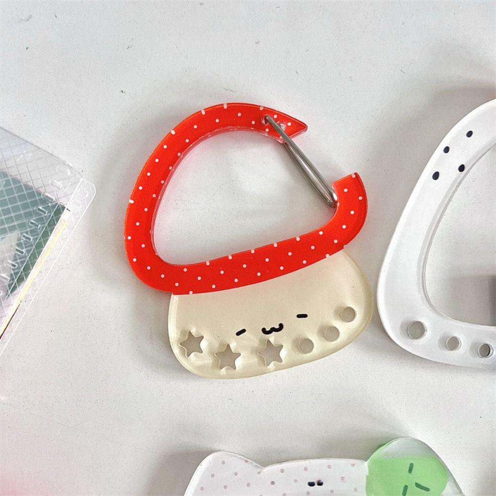 Карабин конфетного цвета Акриловый держатель для карт Брелок Милый крючок для ключей