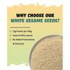 True Elements Сырые белые семена кунжута 400 г - 100% чистый и натуральный белый кунжут | Семена кунжута из Сафеда для еды | Индийские специи на каждый день