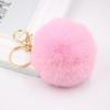 Key Ring Bag Pendant Ornaments Key Holder Fur Ball Keychain Pom Fluffy Key Chains Car Keyring