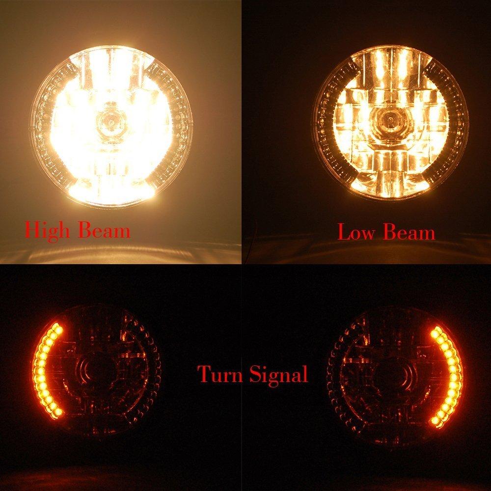 Szmsmy Мотоцикл, Мультифара, 7,1 дюйма (180 мм), 5,7 фута (145 мм), Универсальное использование, включает поворотники