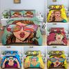 Cartoon Girly Watercolor Fashion Girl Comfortable Duvet Cover Pillowcase Bedding Set Children Bedroom Decoration Home Textile