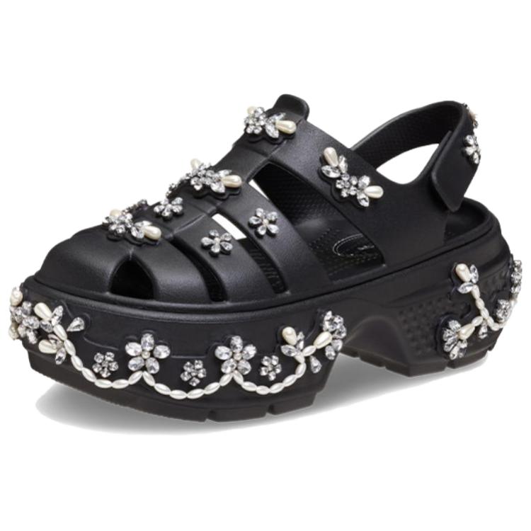 Simone Rocha x Crocs Stomp Fisherman Sandal Черные Унисекс Кроссовки 211428-001