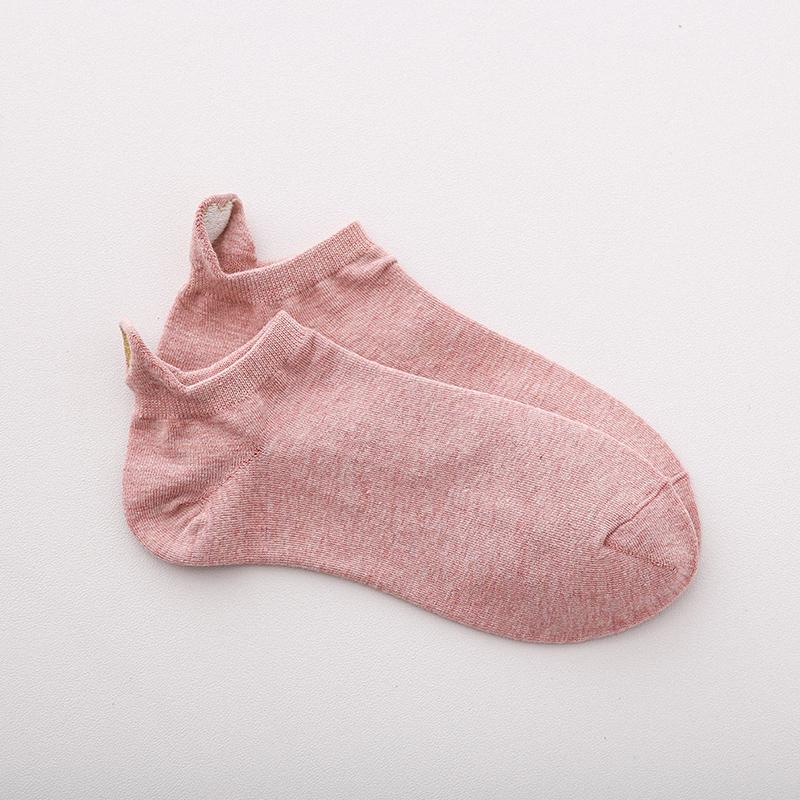 Женские хлопковые носки по щиколотку, новые модные весенние цветные новинки для девочек, милые повседневные забавные короткие носки с вышивкой в виде сердца