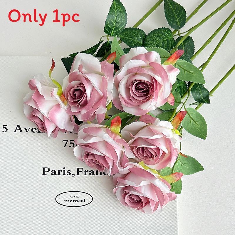 Artificial Silk Rose Flower For Wedding Party Home Decor Wall Display Arrangement