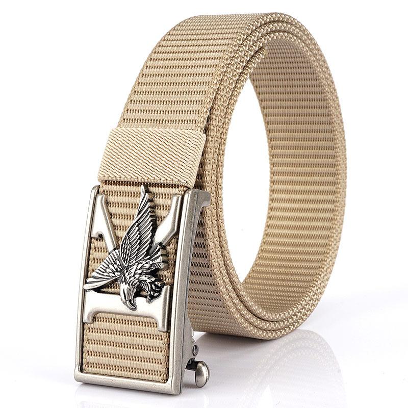Высококачественная беззубая автоматическая пряжка, нейлоновый пояс, внутренняя одежда, свободно регулируемый индивидуальный ремень с летающим орлом, тактические брюки