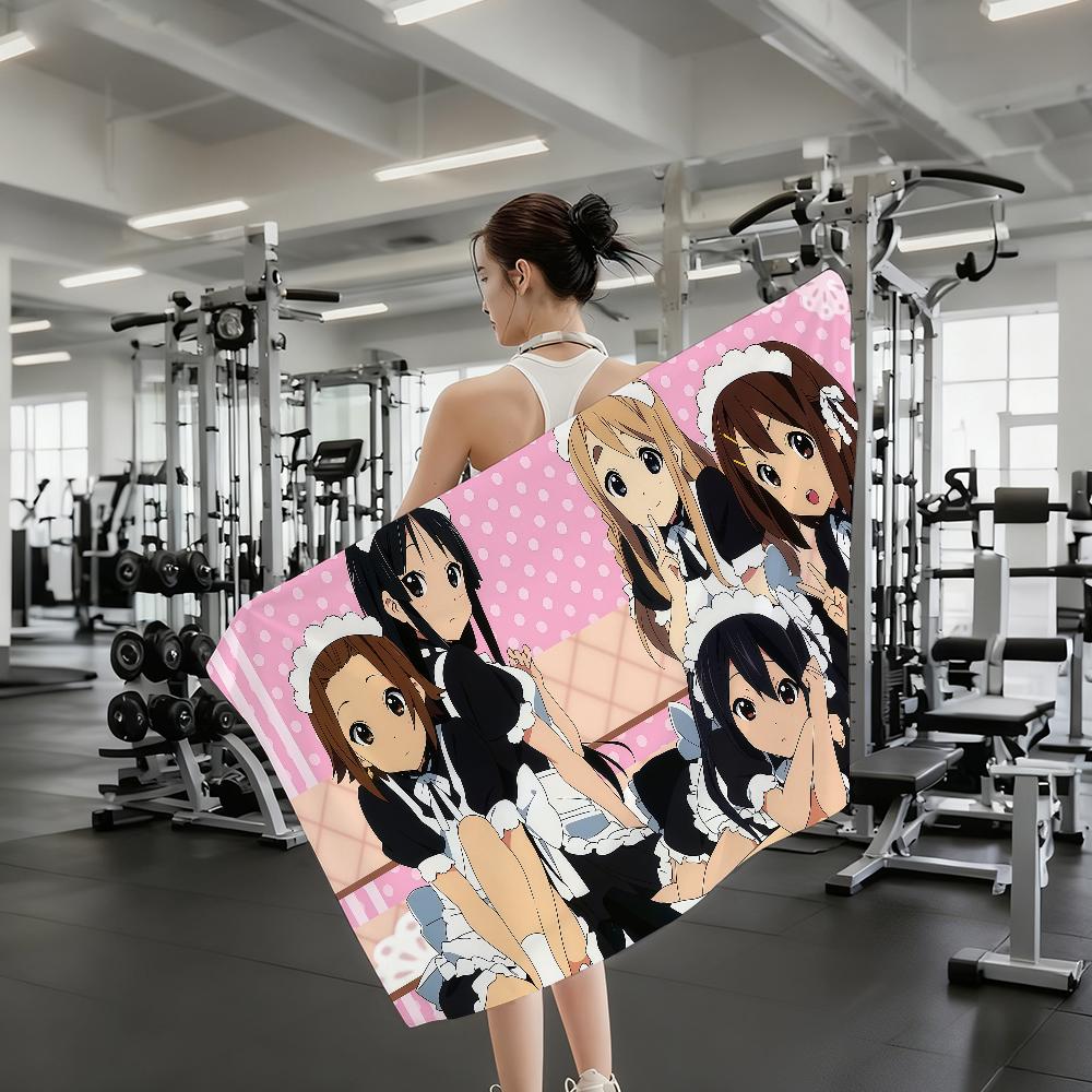 Милое Аниме K-ON Полотенце Быстросохнущие Пляжные Полотенца Подходят Для Бассейнов Кемпинга Йоги И Спортзала
