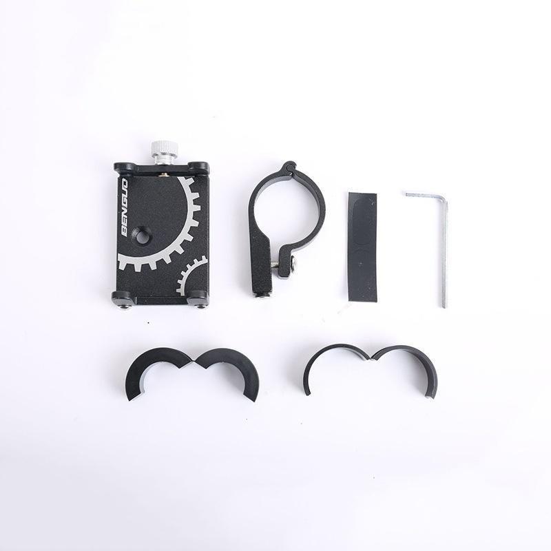 Aluminum Alloy Bicycle Phone Holder Anti Slip Handlebar Mount Bracket Rack Bike Phone Mount Scooter Mobile Phone Holder