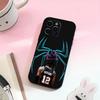 Баскетбол J-Ja M-Morant 12   Чехол для телефона для iPhone 17,16,15,14,13,12,11 Plus,Pro Max,Мягкий силиконовый черный чехол