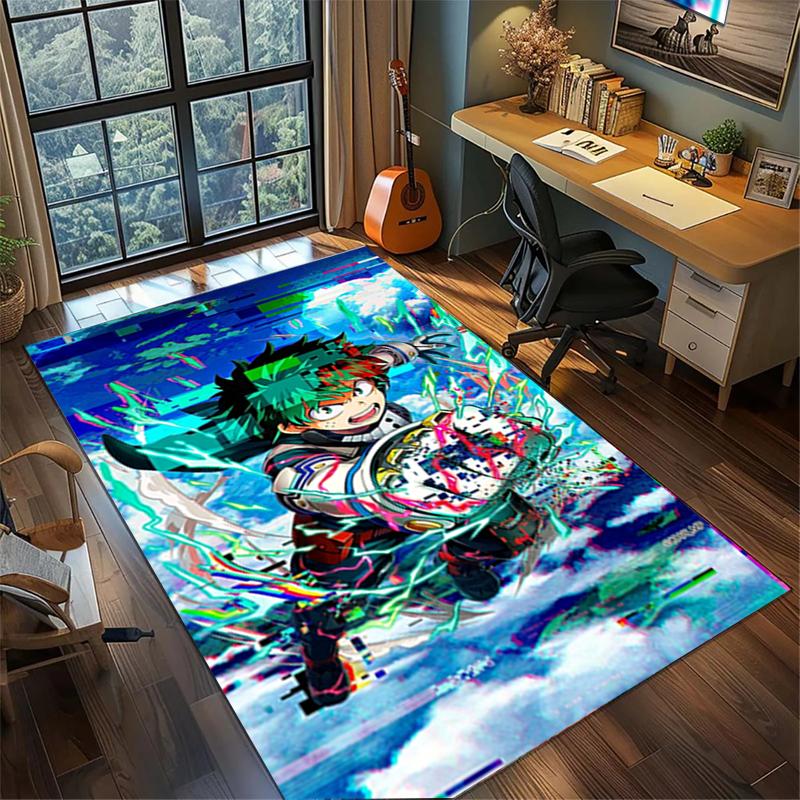 My Hero Academia Large Floor Mat Non Slip Washable Area Rug Bedroom Gamer Room Decor