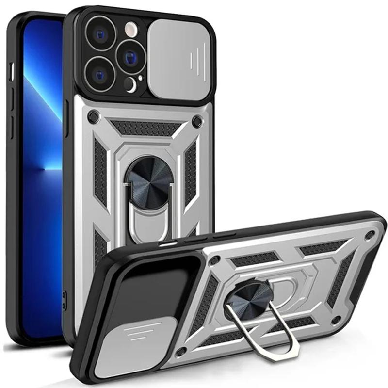 Чехол для телефона с защитным кольцом для объектива камеры для iPhone 15 14 13 12 11 Pro Max X XR XS Max 7 8 14 15 Plus противоударный жесткий чехол-держатель для ПК