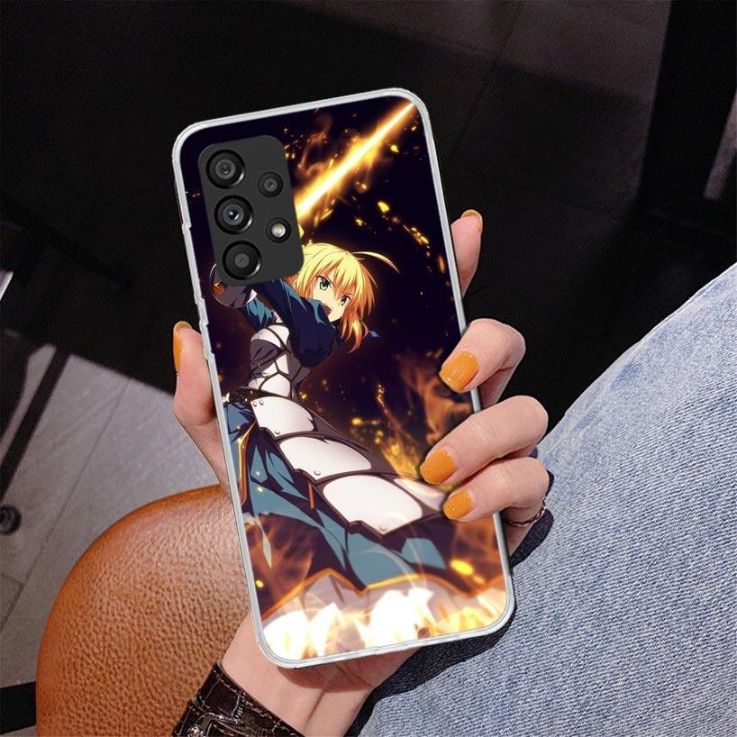 Чехол для телефона Fate Zero Stay Night Saber для Samsung Galaxy A17 A37 A57 A16 A26 A36 A56 A15 A14 A13 A55 A54 A53 A35 A34 A33 A25 A24