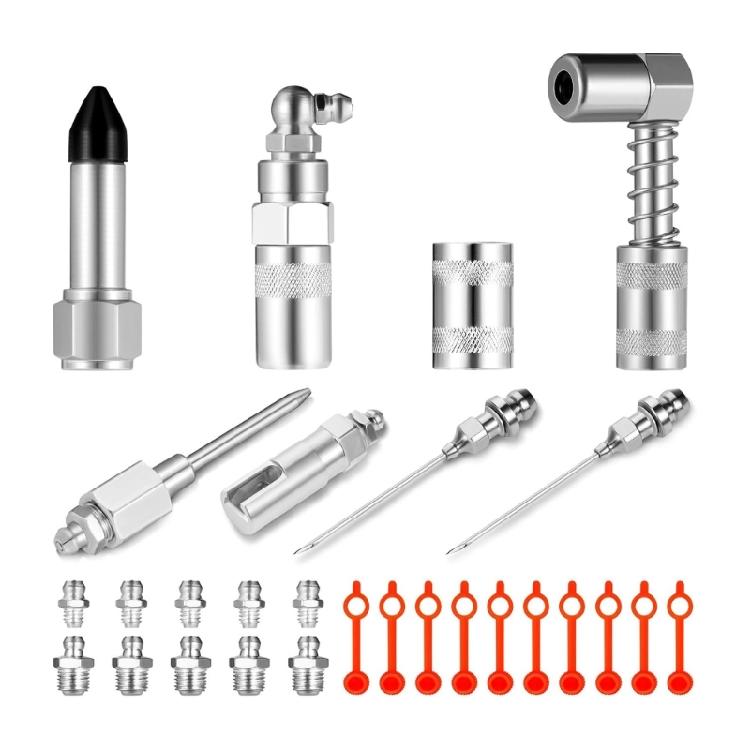Multipurpose Lubrication Accessory Kit 90° Needle Nozzle, Dispenser, Injection Needle for Maintenance Machine Upkeeping