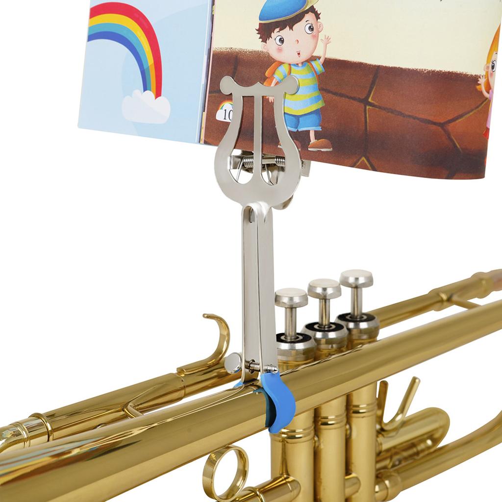 Trumpet Trombone Sheet Music Clip Music Book Clip Trumpet Music Holder Metal Music Stand Trumpet Marchings Bands Holder