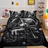 3D Красота Череп Печати Постельная Одежда Полноразмерный Полиэстер Подростковый Дизайн Мода Высокое Качество Домашнее Постельное Белье