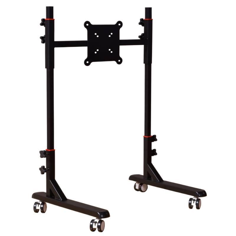 8VRS Floor-Standing Mobile Stand: Adjustable Height for LCD Monitors and TVs Up to 55 Inches