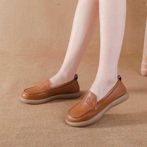 Женские повседневные туфли-лоферы на платформе Удобная деловая обувь для работы Кожаные туфли-лоферы для женщин Плоские туфли для вождения и ходьбы Модельные туфли Пенни-лоферы