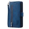 For Motorola Moto G86 5G Case 9 Card Slots Zipper Wallet PU Leather Phone Cover with Wrist Strap