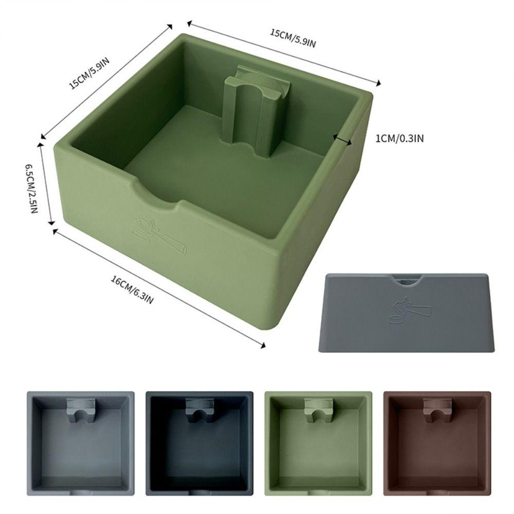 Нескользящий ящик для кофейного жмыха, объем 1,5 л, амортизирующий контейнер для кофейной гущи, тихий, многоразовый, для эспрессо, для дома и кафе