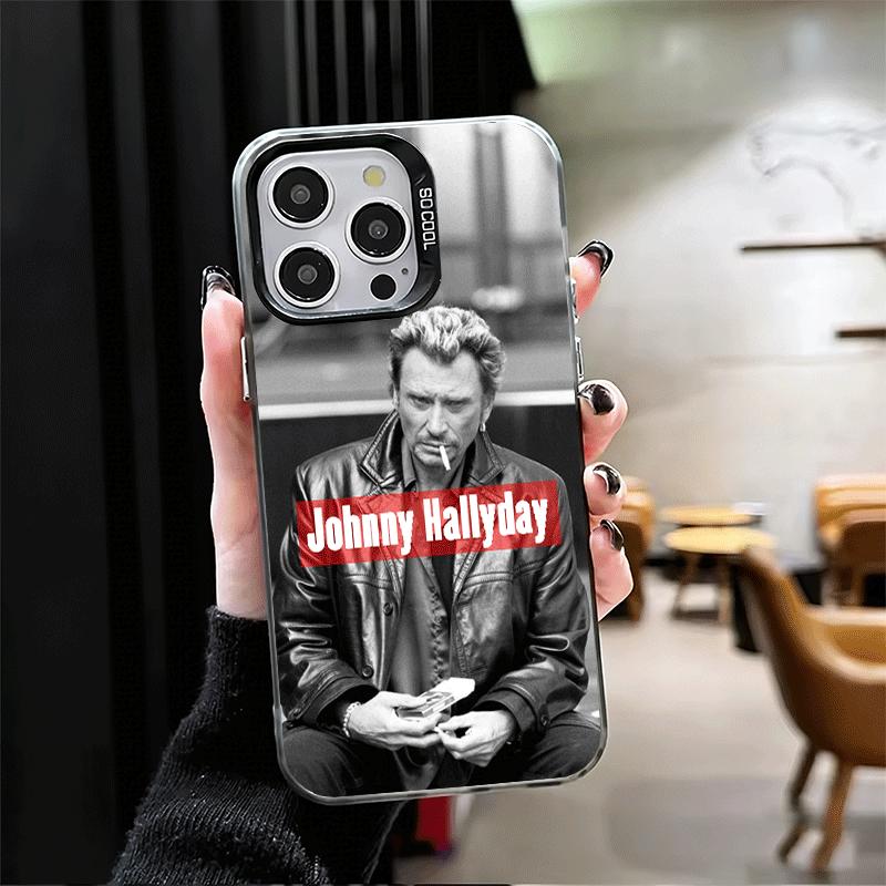 Johnny Hallyday Music Soft Phone Case for iPhone 15 16 17 Pro Max 17Air 16E 14 Plus 13 12 Mini Shockproof Cover Back Shell