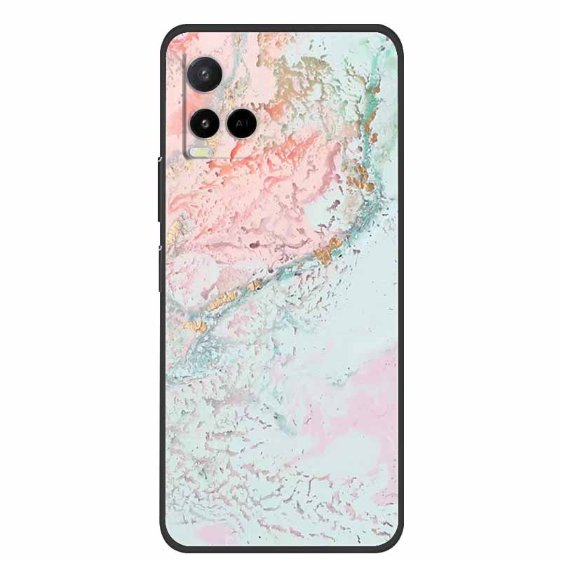 Мраморный чехол для Vivo Y33s Силиконовый ТПУ Мягкий Телефон Модный чехол для Vivo Y33 S Чехол V2109 Funda Роскошный Ударопрочный Мультяшный Coque