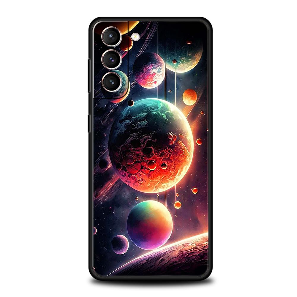 Красивый чехол Планета Звезды для Samsung Galaxy S24 S23 S22 S20 S21 FE Ultra S24 S23 S10 S10E S9 S8 Plus 5G Силиконовый чехол для телефона