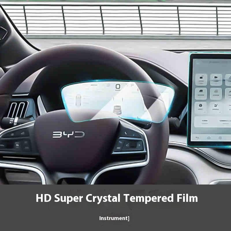 For BYD Song Plus DMI Seal U Sealion 6 Navigation Tempered Glass Screen Protector Central Control Dashboard Blue Light