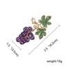 Handmade Exquisite Enamel Badge Vintage Corsage Plant Corsage Fashion Fruit Peach Brooch Party