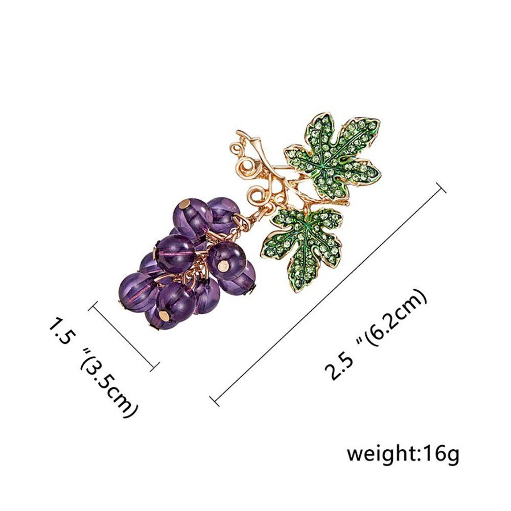 Handmade Exquisite Enamel Badge Vintage Corsage Plant Corsage Fashion Fruit Peach Brooch Party
