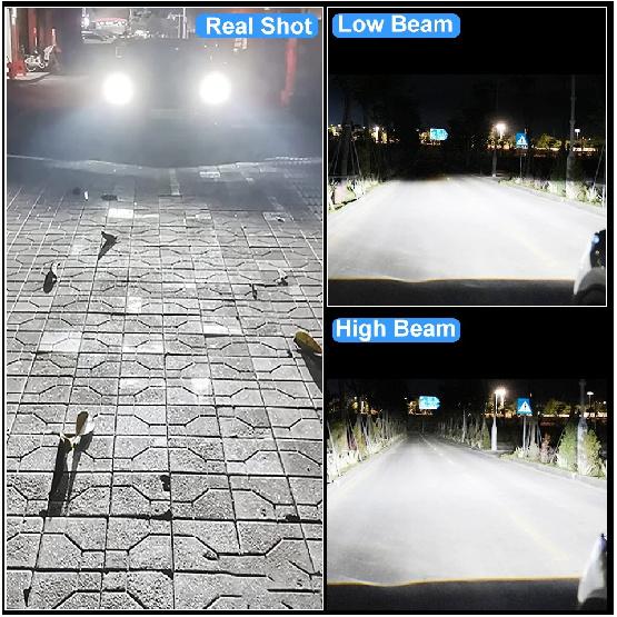 Bullvision K5C H7 LED 60000LM Headlights Canbus 6000K H1 H4 H11 9012 HIR2 H8 H9 9005 9006 HB3 HB4 High Power 6000K 5570 CSP Chip