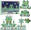 Конструктор магнитный LEAN Toys Космос станция 4D, 172 детали