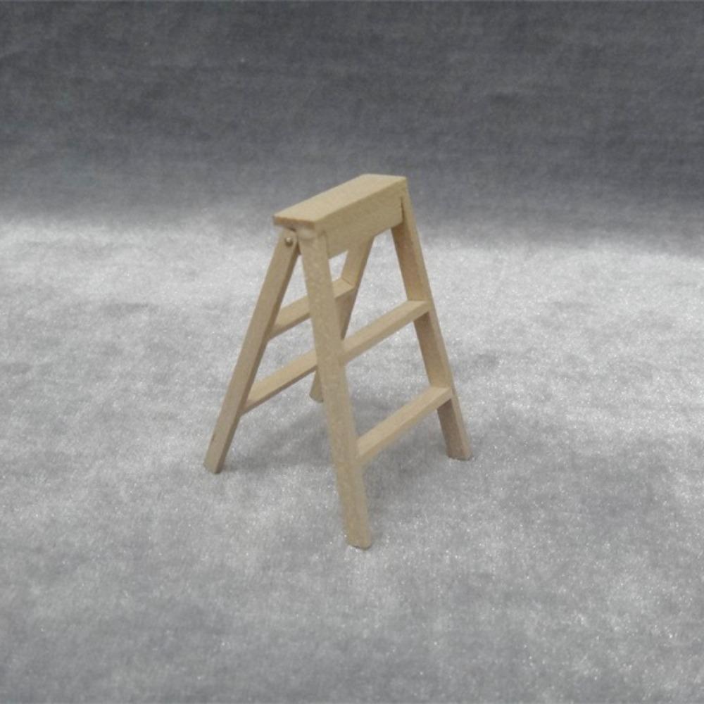 Wooden Wooden Ladder Dollhouse Miniature Model Creative Figurine Stairs Toys  Pretend Play Toys