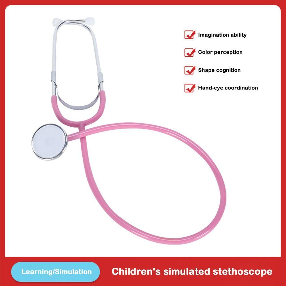 New Multi Color Stethoscope Toy Family Parent-Child Games Imitation Teaching Stethoscope Role-Playing DIY Education Toys Kids