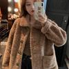Imitation Lamb Wool Coat Women's Autumn and Winter New Loose Long-sleeved Piled Thickened Top Light