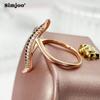 SIMJOO Кольцо с камнем из циркона для женской моды и индивидуальности, креативное кольцо