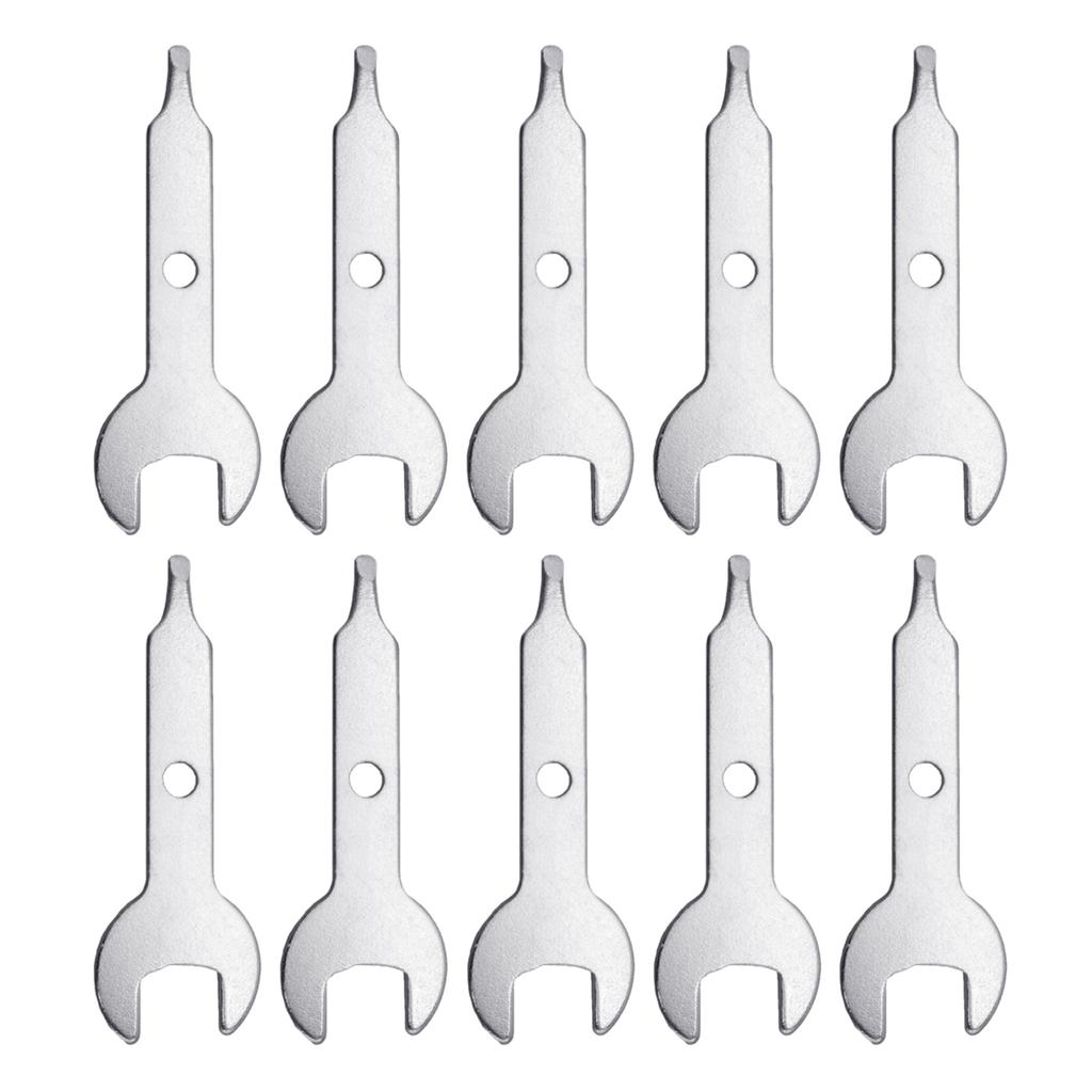 6/10 шт. Ключ для цангового патрона, гаечный ключ, инструмент для гравировки, серебристый, из нержавеющей стали, ключ для цангового патрона для гравировального станка