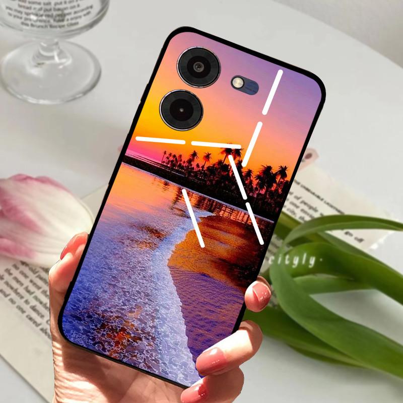 Чехол для Tecno Pova 5 Pro 5G Pova5 4G Мягкий Силикон ТПУ Задняя Крышка Телефона Для Tecno Pova Neo 3 Ударопрочный Бампер LH6n Мультяшный