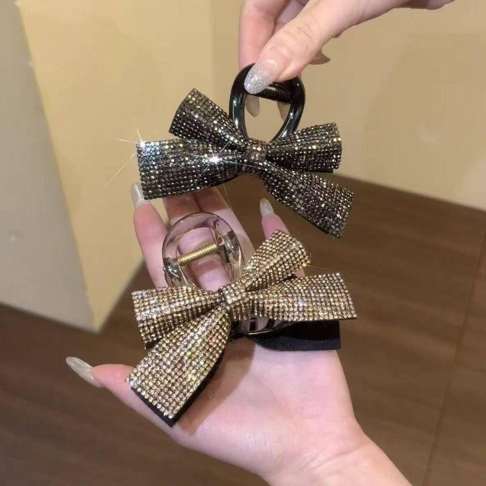 Simple Bow Hair Clip Elegant Shark Clip Stylish High Ponytail Clip  Daily Wear