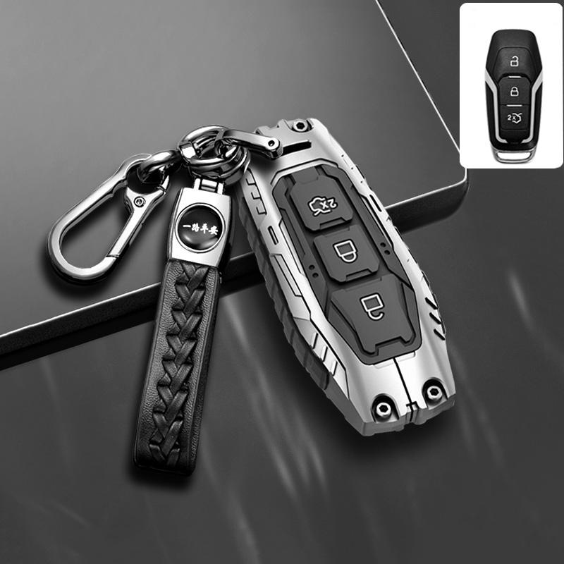 Для Ford Focus 3 4 ST Mondeo 5 MK5 Mustang F-150 Explorer Edge Fiesta Kuga MK3 4 Чехол-держатель из цинкового сплава для брелока автомобиля