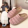 Мода 2025 Замшевые клоги для женщин Мюли Пробковая стелька Перфорированная женская обувь с поддержкой свода стопы Модные нескользящие уличные пляжные шлепанцы 26