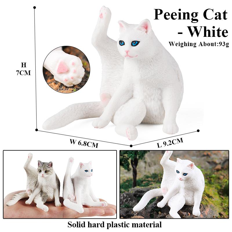 Oenux Кошачий игровой комплекс Китти Бобтейл Сиамский Сфинкс Регдолл Модель Фигурка Фигурка Милое украшение Домашнее животное Детская игрушка Подарок