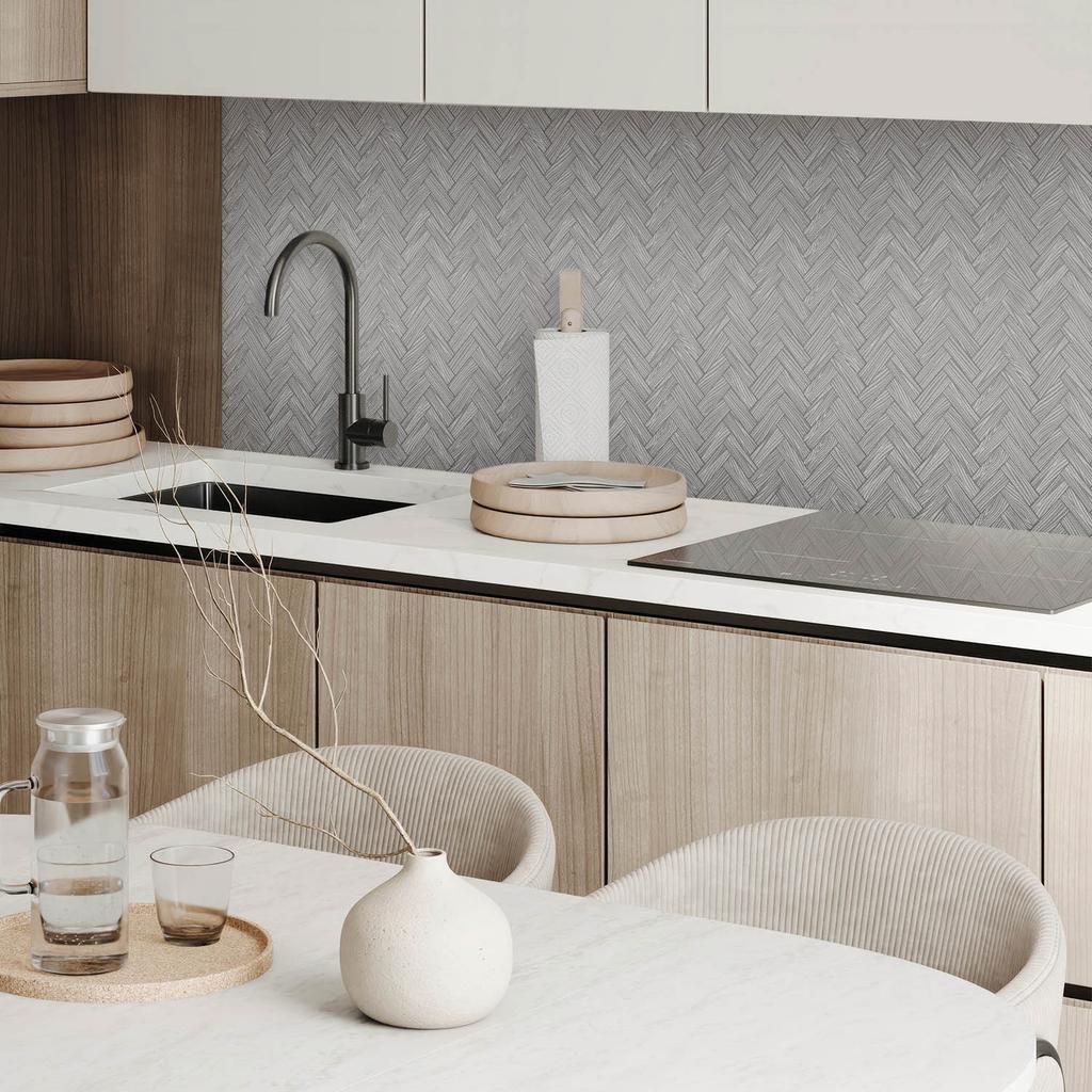 Naklejany Panel Pcv Z Motywem Idealny Do Przedpokoju 100X50 Cm Drewniana Jodełka Wzór