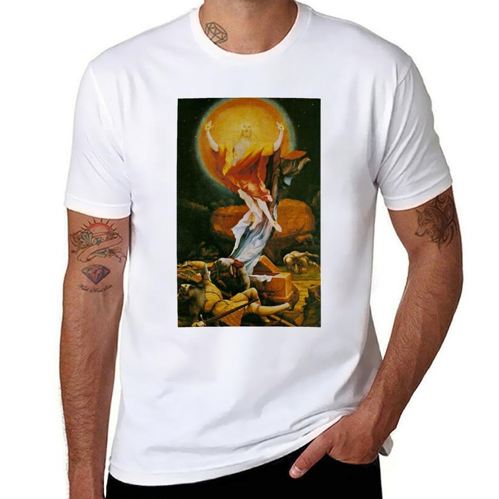 Matthias GrüNewald  Isenheim Altarpiece Tshirt Regular Fit Plain Tee Shirt Tshirt