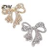 Alloy Brooch Pin Sparkling Rhinestone Bow Brooch, Mini Bowknot Shaped Lapel Clothing Jewelry Accessory Pin, for Women Girls