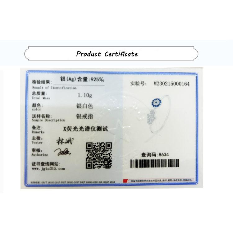 Fashion Irregular Palm Round Sapphire Full Zircon Couple Ring for Women 100% Original Sterling Silver Anniversary Gift Jewelry