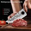 Professional Butcher Cleaver Boning Knife Forged Kitchen Chef Knife Stainless Steel Meat Fish Fruit Knife with Cover