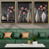 Landscape Still Life Oil Painting Aesthetic Ceramic Vase Art Canvas Painting Living Room Corridor Office Home Decoration Mural No Frame