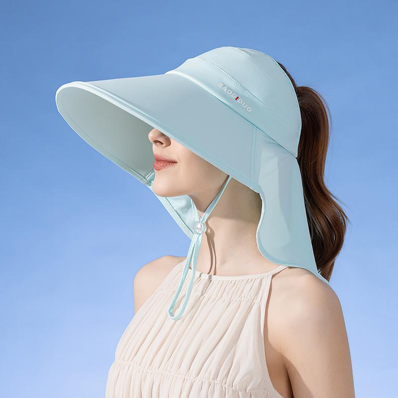 Летняя шляпа с большим козырьком, устойчивая к ультрафиолетовому излучению, солнцезащитная шляпа для женщин, катающихся на велосипеде на открытом воздухе, шляпа с пустым верхом